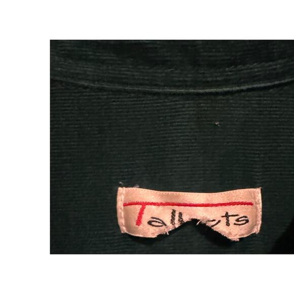 Vintage Talbots Forest Green Corduroy Button Front Midi Fall Hoilday Dress XL - Picture 12 of 16